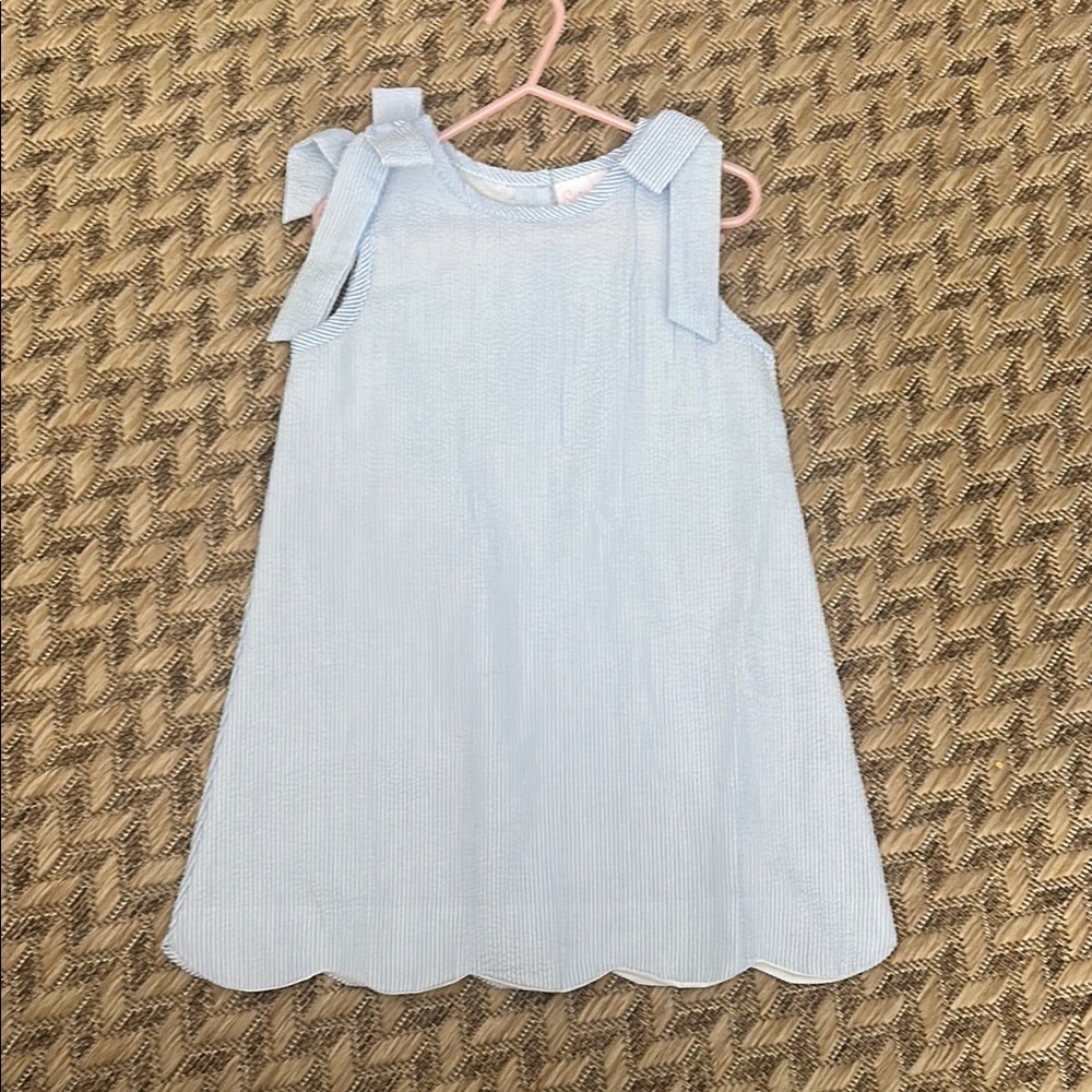 Light Blue Sleeveless Kids Dress